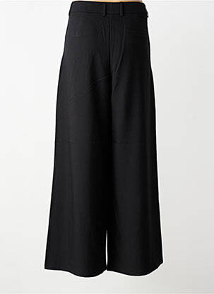 Pantalon large tissage crêpe taille haute noir MOLLY BRACKEN femme