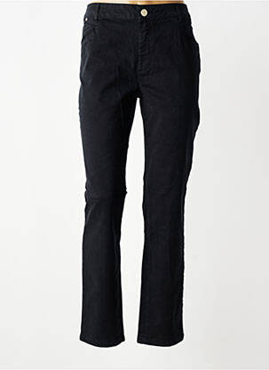Pantalon slim tissage popeline taille normale noir LOLA ESPELETA femme