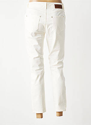 Pantalon 7/8 tissage popeline taille normale beige LOLA ESPELETA femme