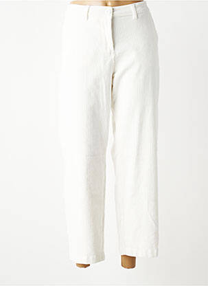 Pantalon 7/8 stretch taille normale blanc SAINT JAMES femme