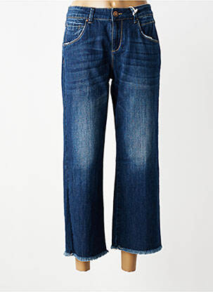 Jeans coupe large stretch taille normale bleu TIMEZONE femme
