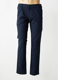 Pantalon chino fermeture zippée sous rabat avec crochet taille normale bleu MISE AU GREEN homme