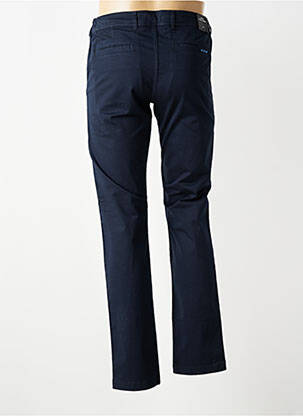Pantalon chino fermeture zippée sous rabat avec crochet taille normale bleu MISE AU GREEN homme
