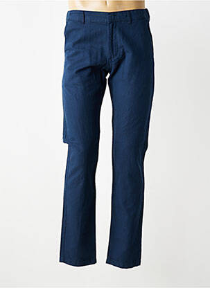 Pantalon chino fermeture zippée sous rabat avec crochet taille normale bleu clair MISE AU GREEN homme