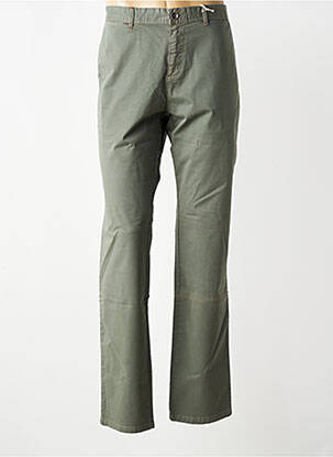 Pantalon chino tissage popeline taille normale vert TIMEZONE homme
