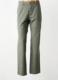 Pantalon chino tissage popeline taille normale vert TIMEZONE homme
