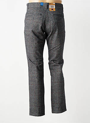 Pantalon chino imprimé imprimé prince de galle taille normale gris TIMEZONE homme