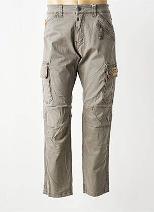 Pantalon cargo slim taille normale gris TIMEZONE homme
