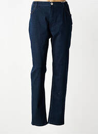 Jeans coupe slim tissage brut taille normale bleu TBS femme