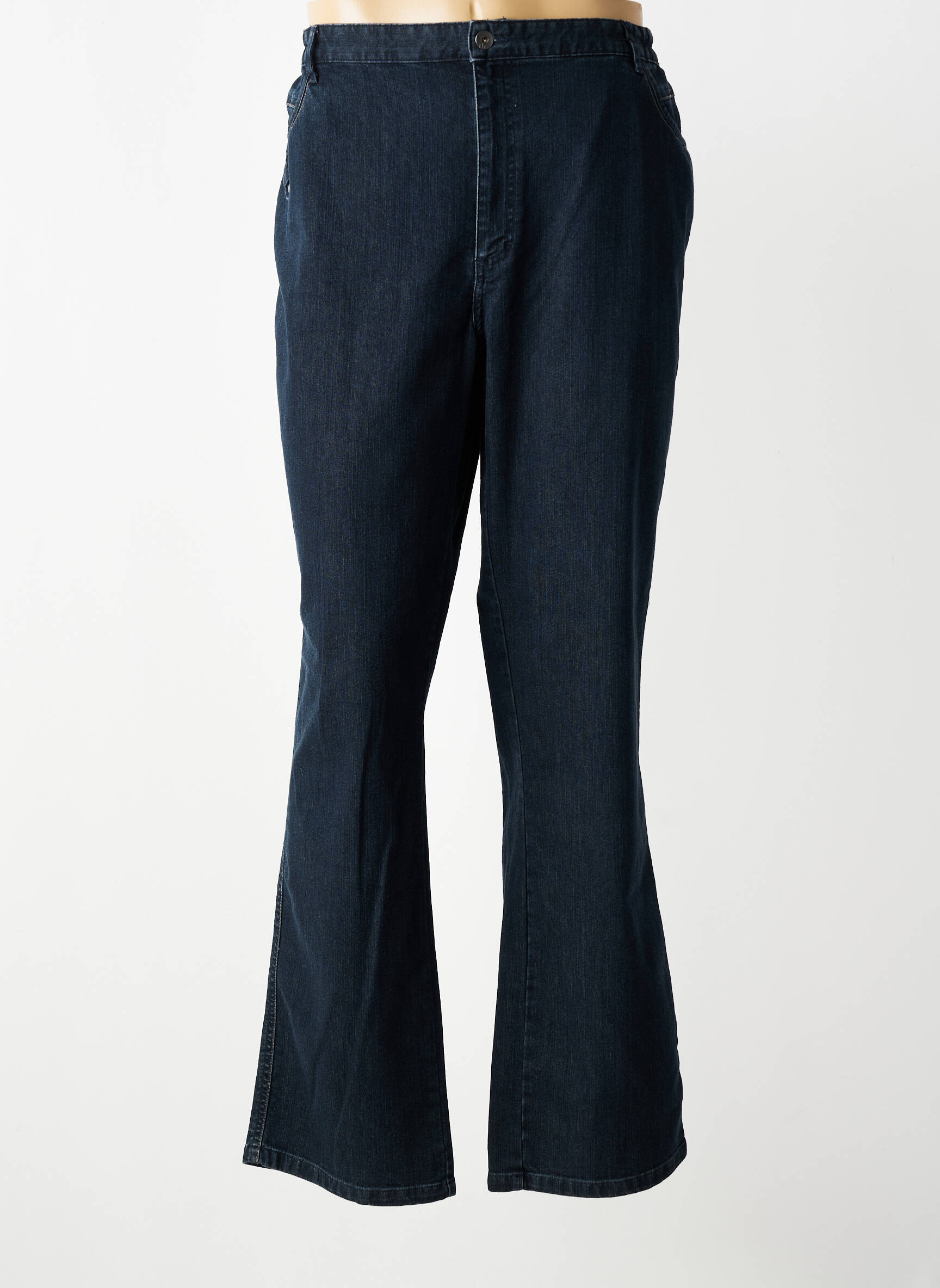Jeans coupe droite stretch taille normale bleu TBS femme