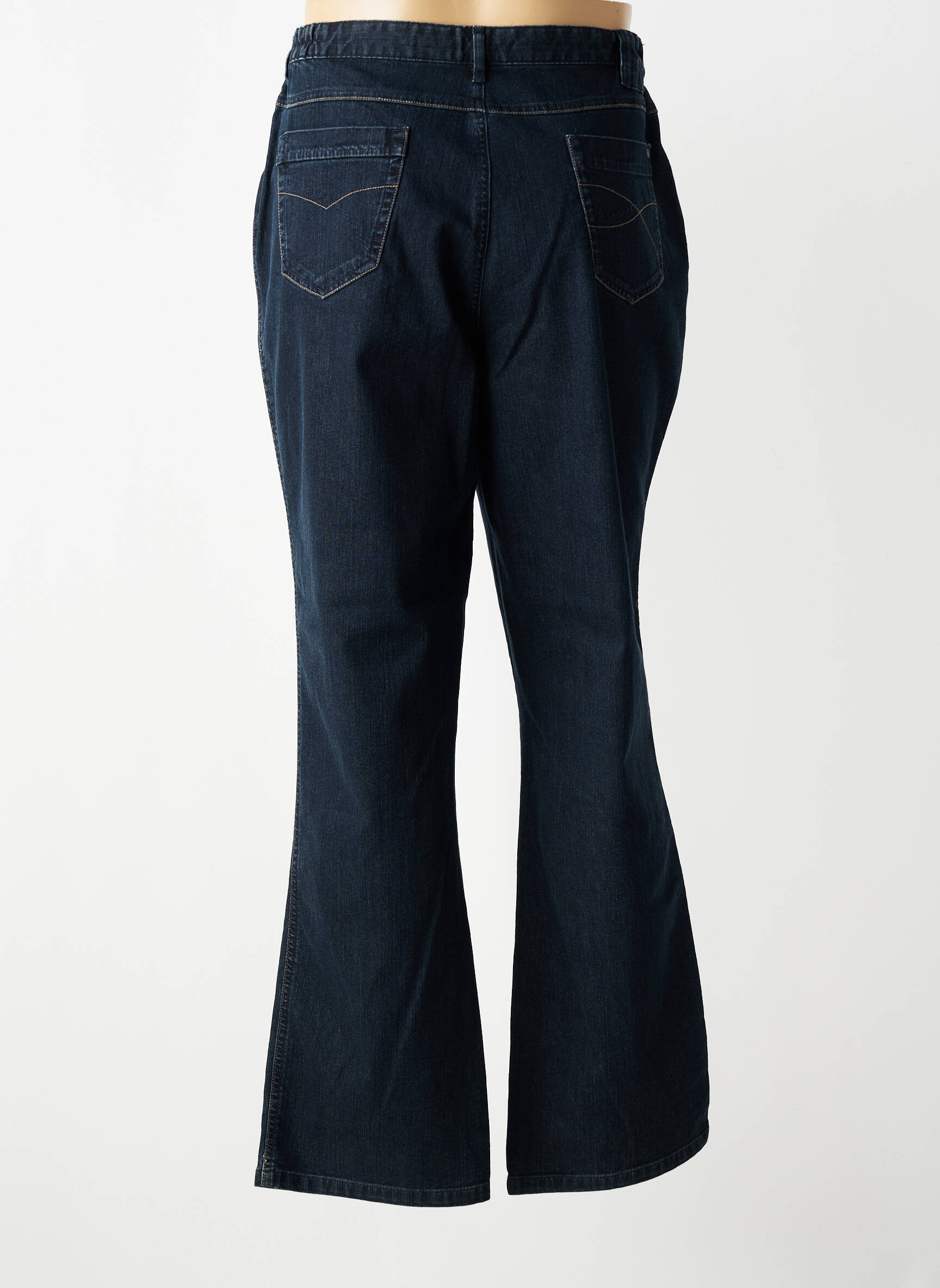 Jeans coupe droite stretch taille normale bleu TBS femme