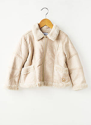 Manteau court poches sans capuche beige MAYORAL fille