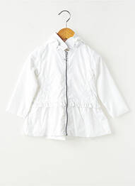 Coupe-vent poches a capuche blanc BOBOLI fille