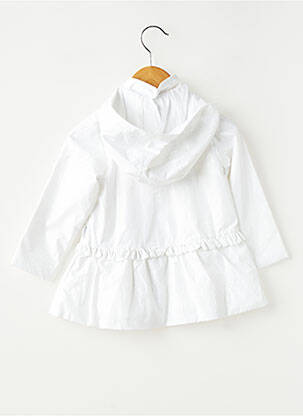 Coupe-vent poches a capuche blanc BOBOLI fille