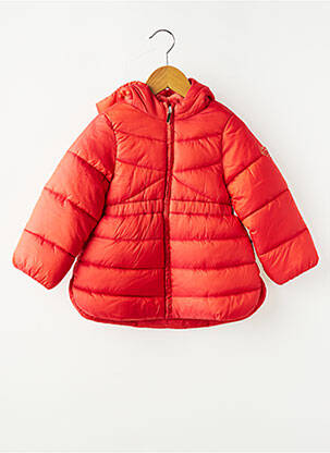 Doudoune poches a capuche orange MAYORAL fille