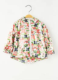 Imperméable col v a capuche rose BOBOLI fille
