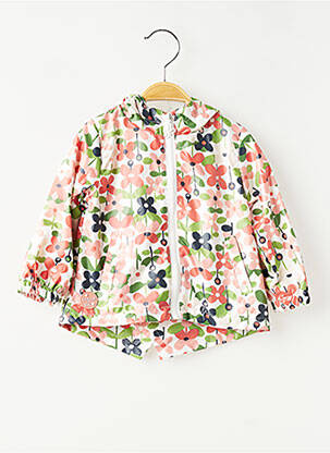 Imperméable col v a capuche rose BOBOLI fille