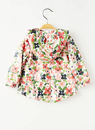 Imperméable col v a capuche rose BOBOLI fille