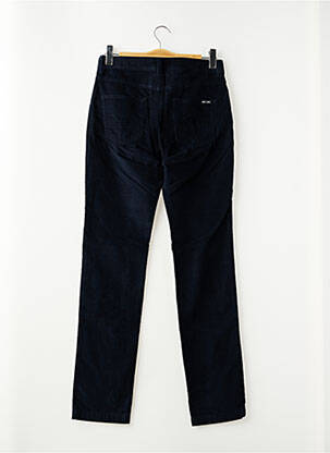 Pantalon droit stretch taille normale bleu SAINT JAMES femme