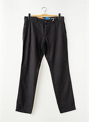 Pantalon droit tissage chiné taille normale gris TIMEZONE homme