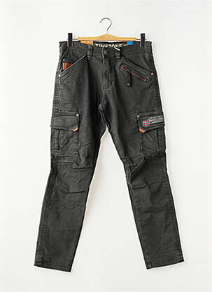 Pantalon cargo tissage popeline taille normale gris TIMEZONE homme