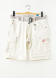 Bermuda multipoches taille normale beige TIMEZONE homme