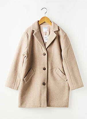 Manteau long poches sans capuche beige MAYORAL garçon