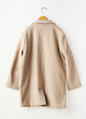Manteau long poches sans capuche beige MAYORAL garçon