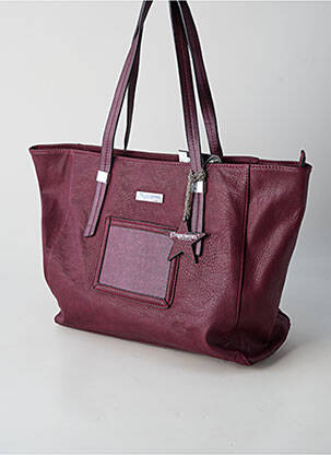 Sac fermeture zippée forme cabas violet LES TROPEZIENNES PAR M.BELARBI femme