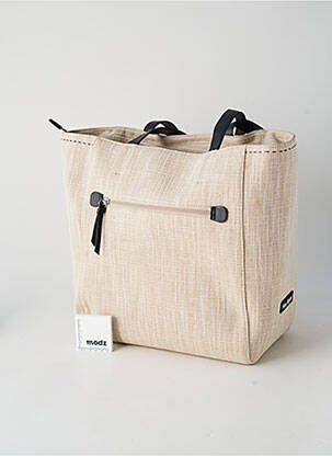 Sac fermeture zippée forme cabas beige MAC ALYSTER femme