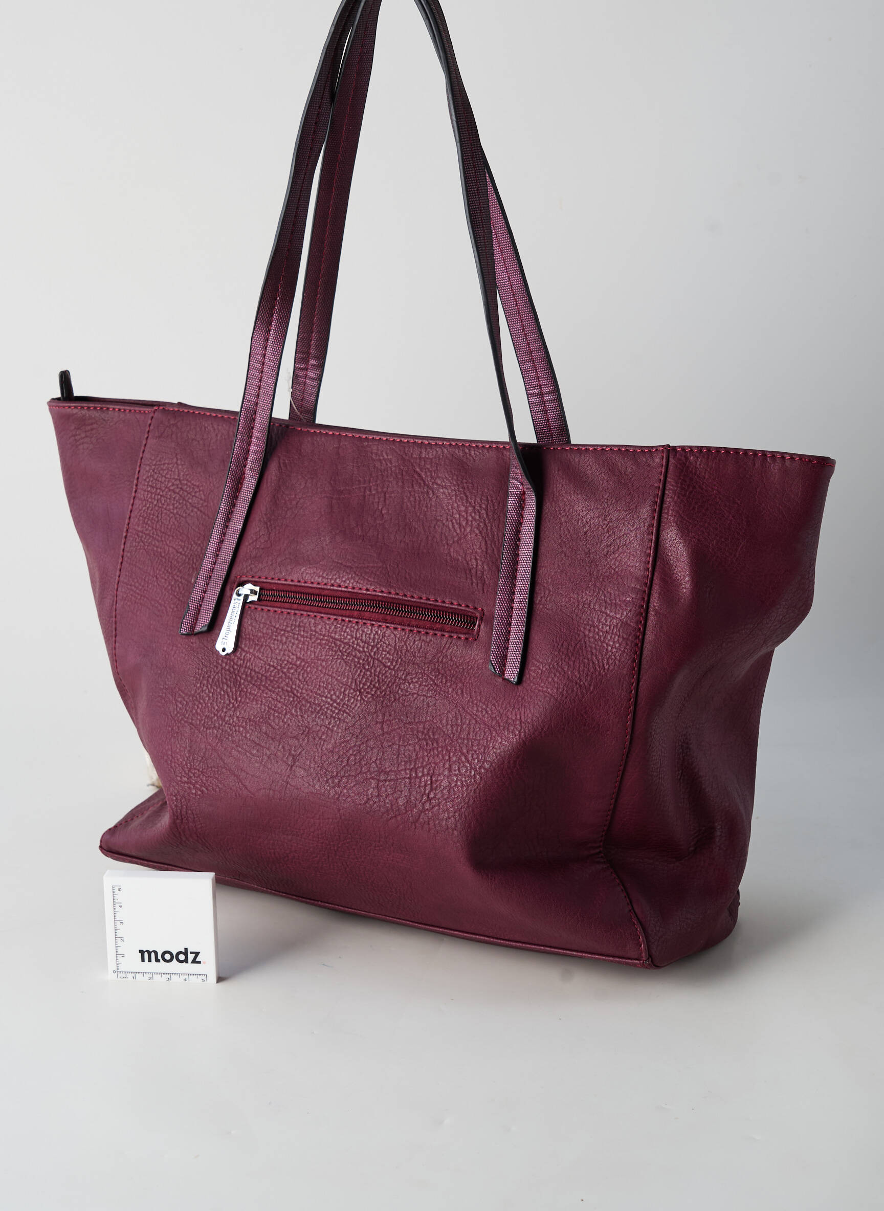 Sac fermeture zippée forme cabas violet LES TROPEZIENNES PAR M.BELARBI femme