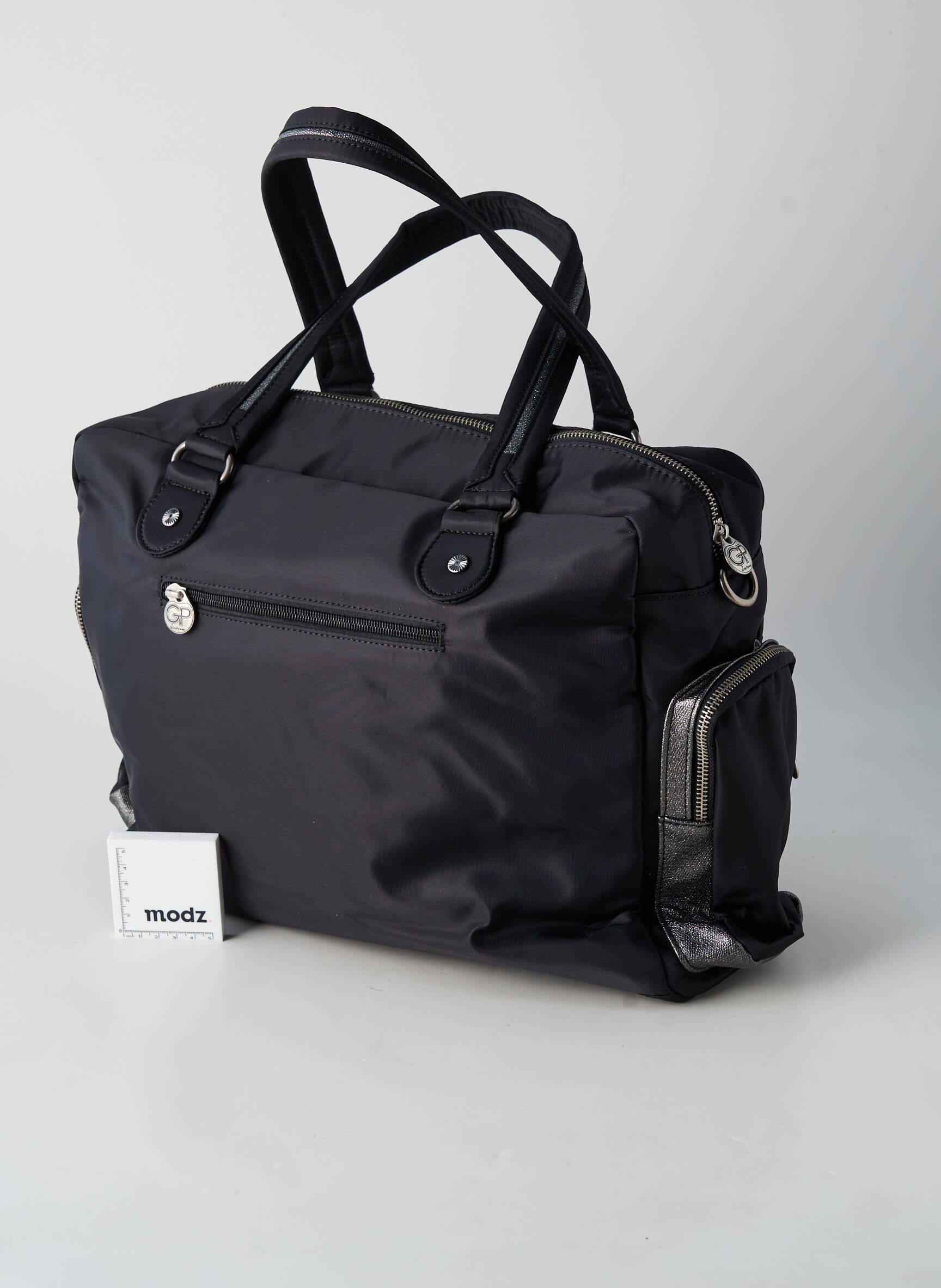 Sac fermeture zippée forme rectangulaire noir GP femme