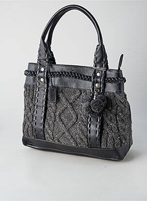 Sac multipoches forme rectangulaire gris MEXX femme