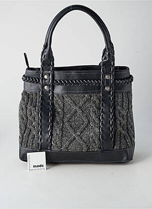 Sac multipoches forme rectangulaire gris MEXX femme