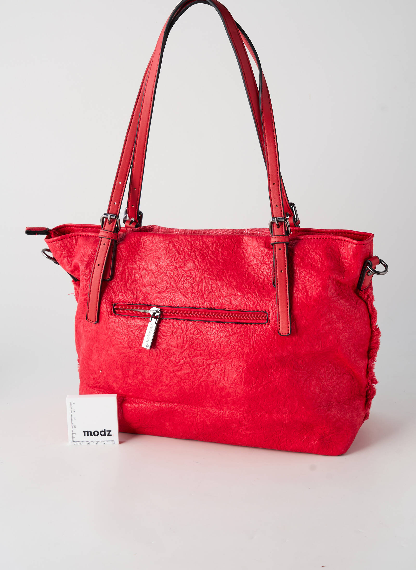 Sac multipoches forme rectangulaire rouge MAC ALYSTER femme