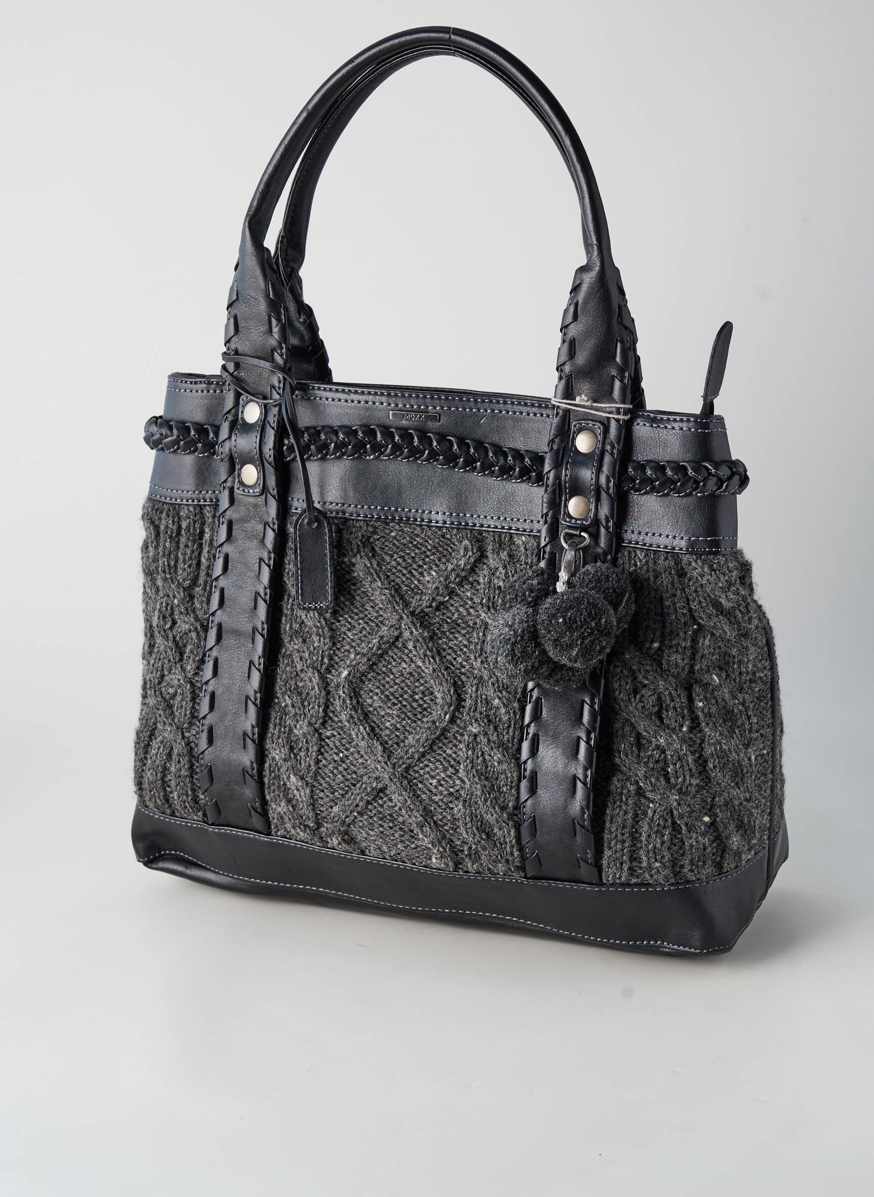 Sac multipoches forme rectangulaire gris MEXX femme
