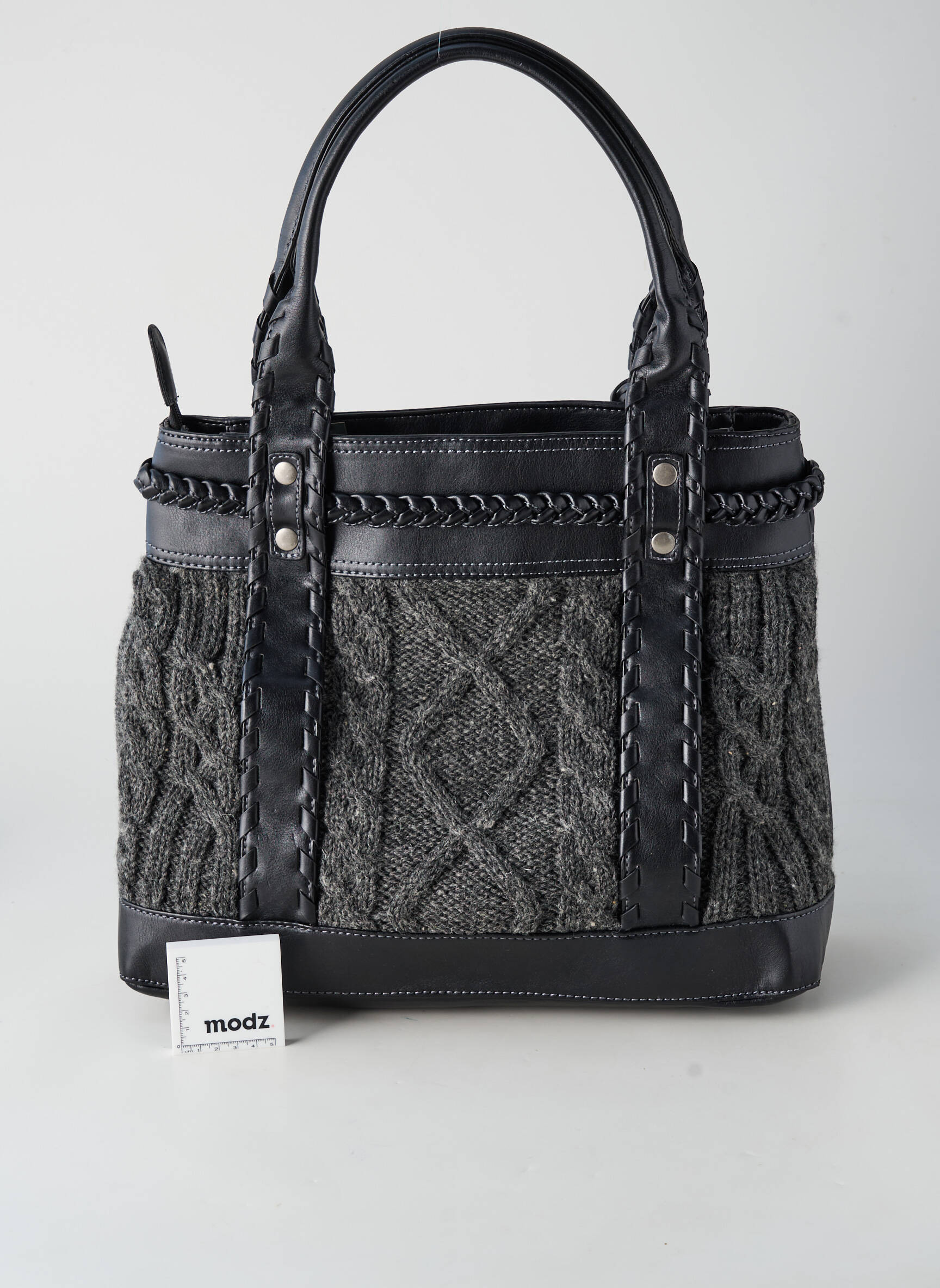 Sac multipoches forme rectangulaire gris MEXX femme