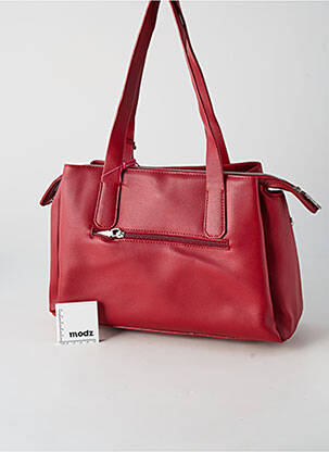 Sac multipoches forme rectangulaire rouge FUCHSIA femme