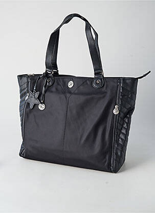 Sac fermeture zippée forme rectangulaire noir GP femme