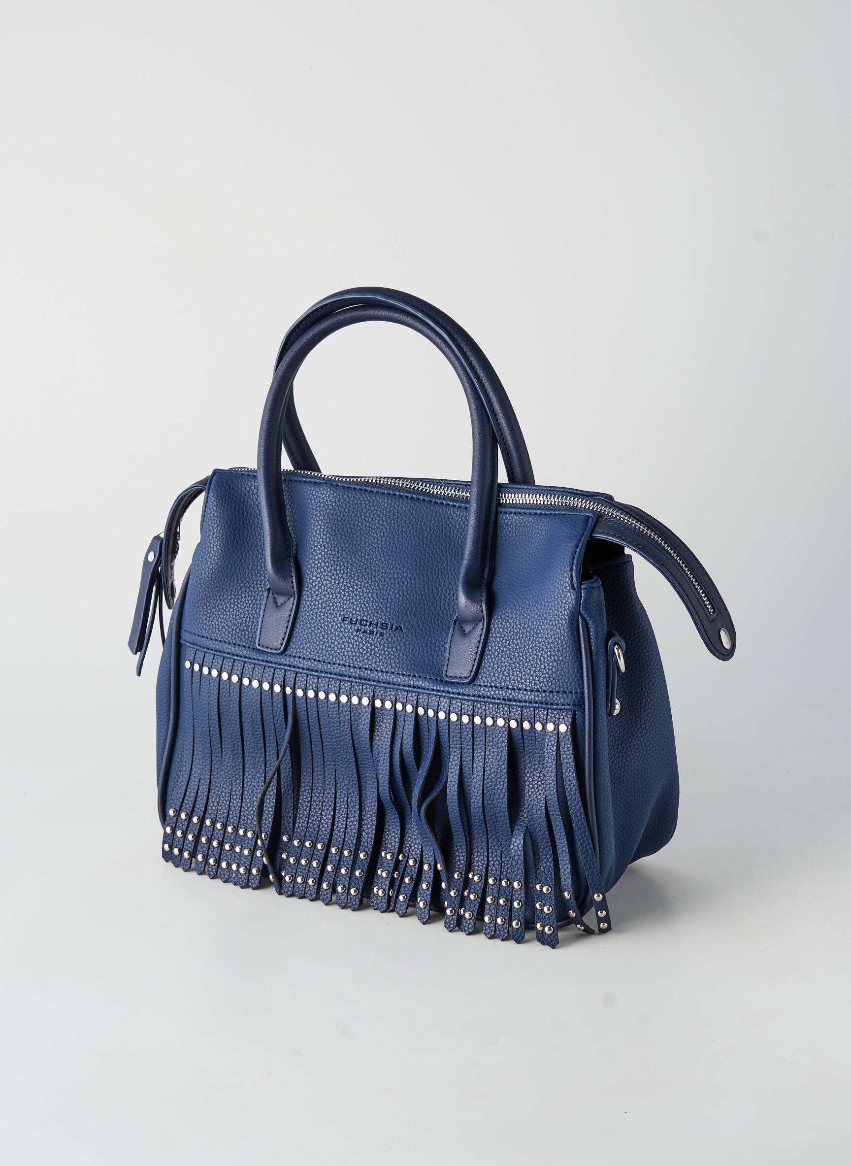 Sac multipoches forme rectangulaire bleu FUCHSIA femme