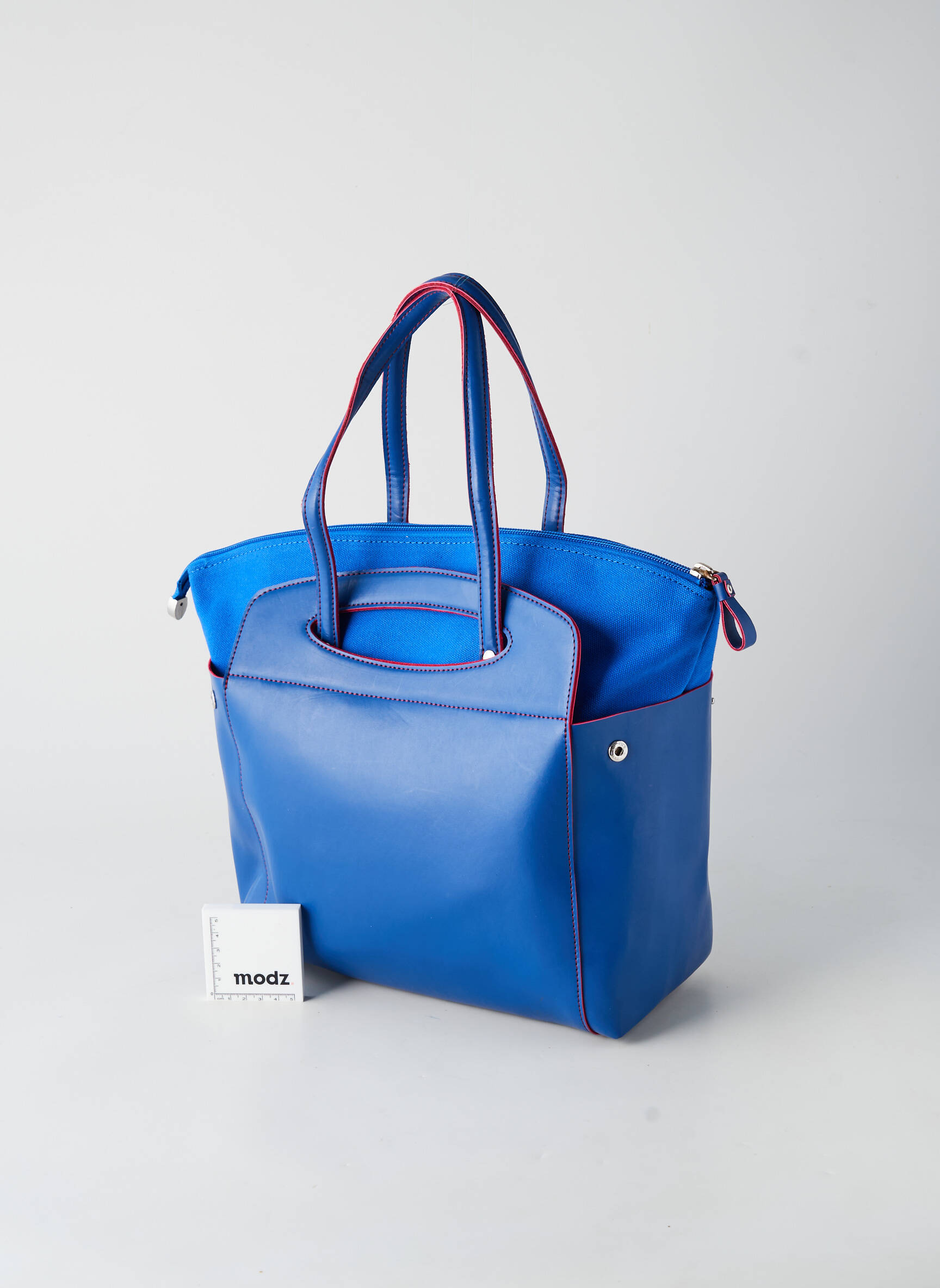 Sac multipoches bleu PATRICK BLANC femme