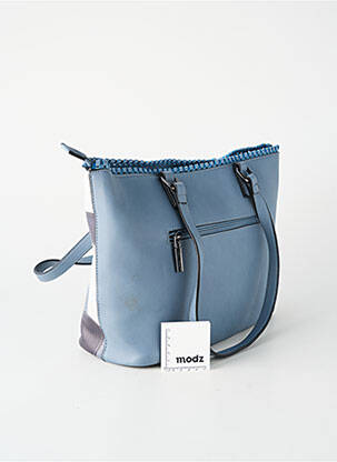 Sac fermeture zippée forme cabas bleu MAC ALYSTER femme
