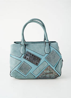 Sac fermeture zippée forme rectangulaire bleu MAC ALYSTER femme