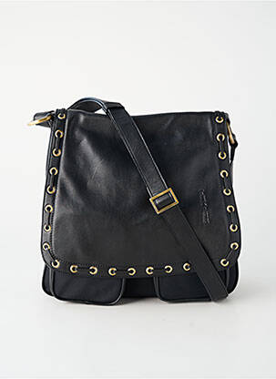 Sac multipoches forme rectangulaire noir TEXIER femme