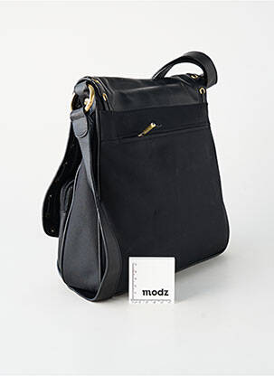 Sac multipoches forme rectangulaire noir TEXIER femme