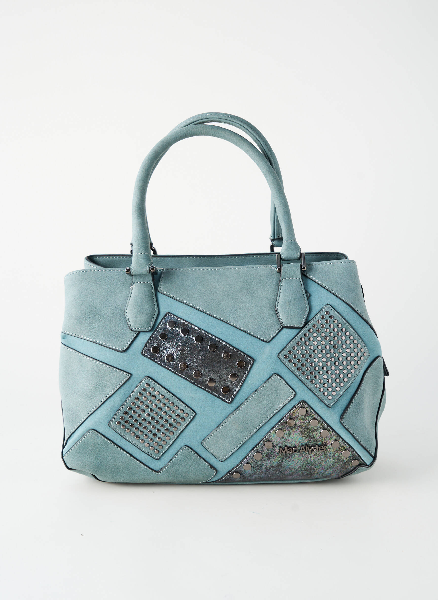Sac fermeture zippée forme rectangulaire bleu MAC ALYSTER femme