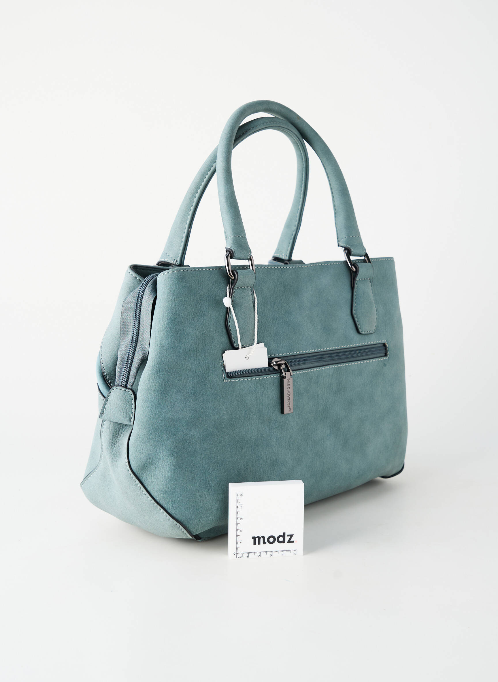 Sac fermeture zippée forme rectangulaire bleu MAC ALYSTER femme