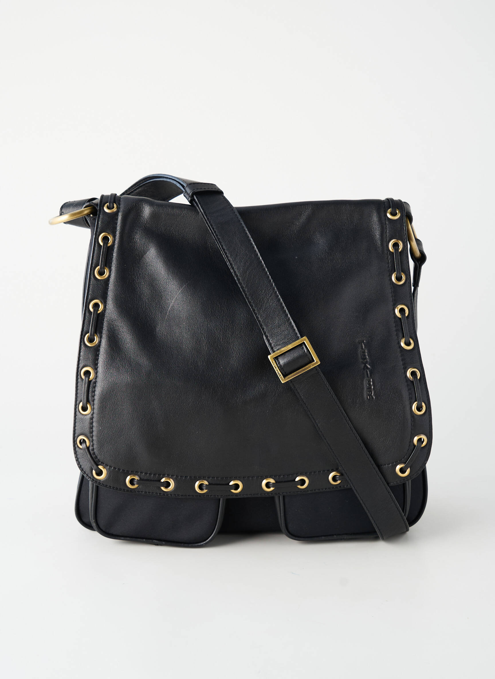 Sac multipoches forme rectangulaire noir TEXIER femme