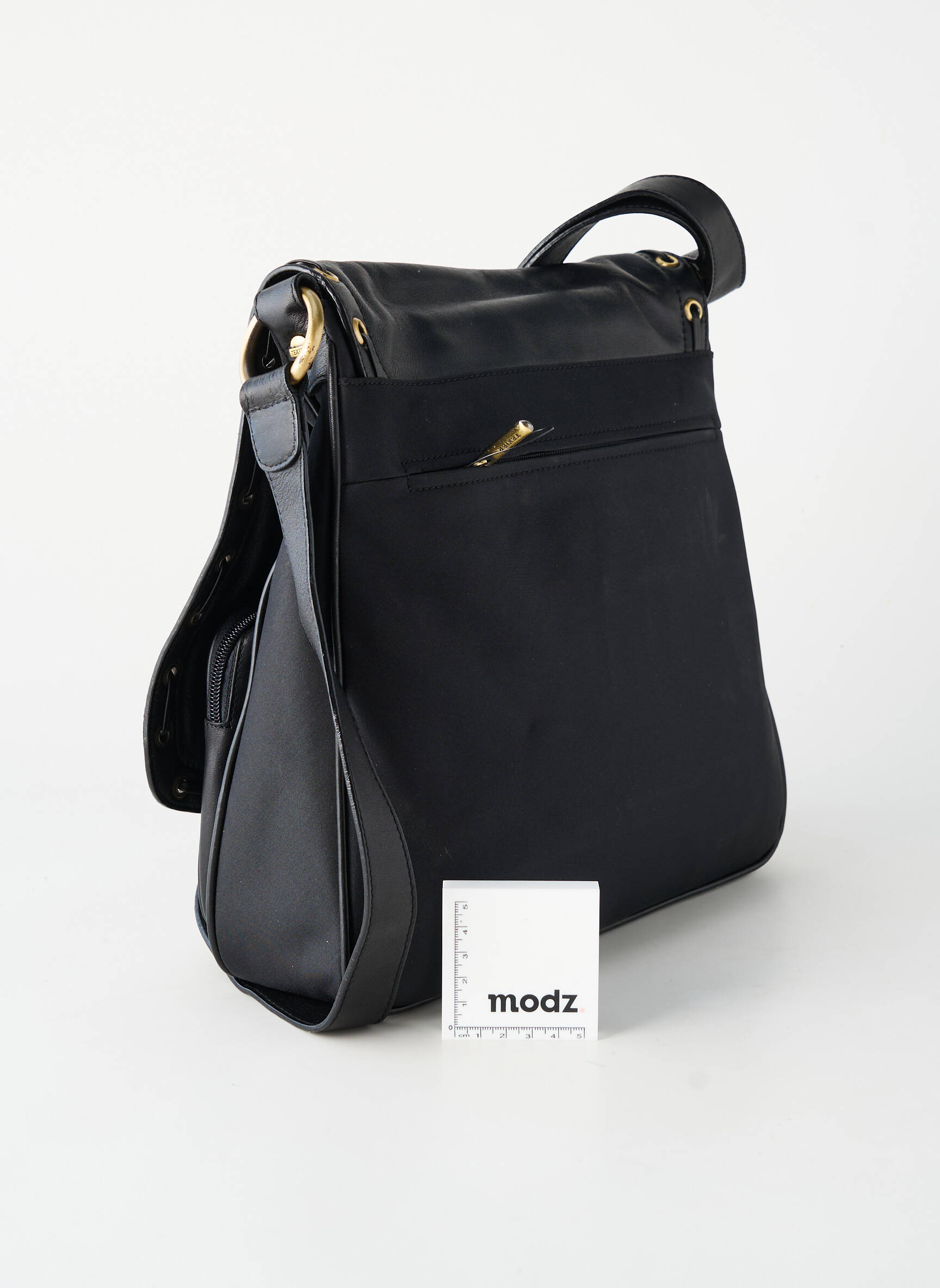 Sac multipoches forme rectangulaire noir TEXIER femme