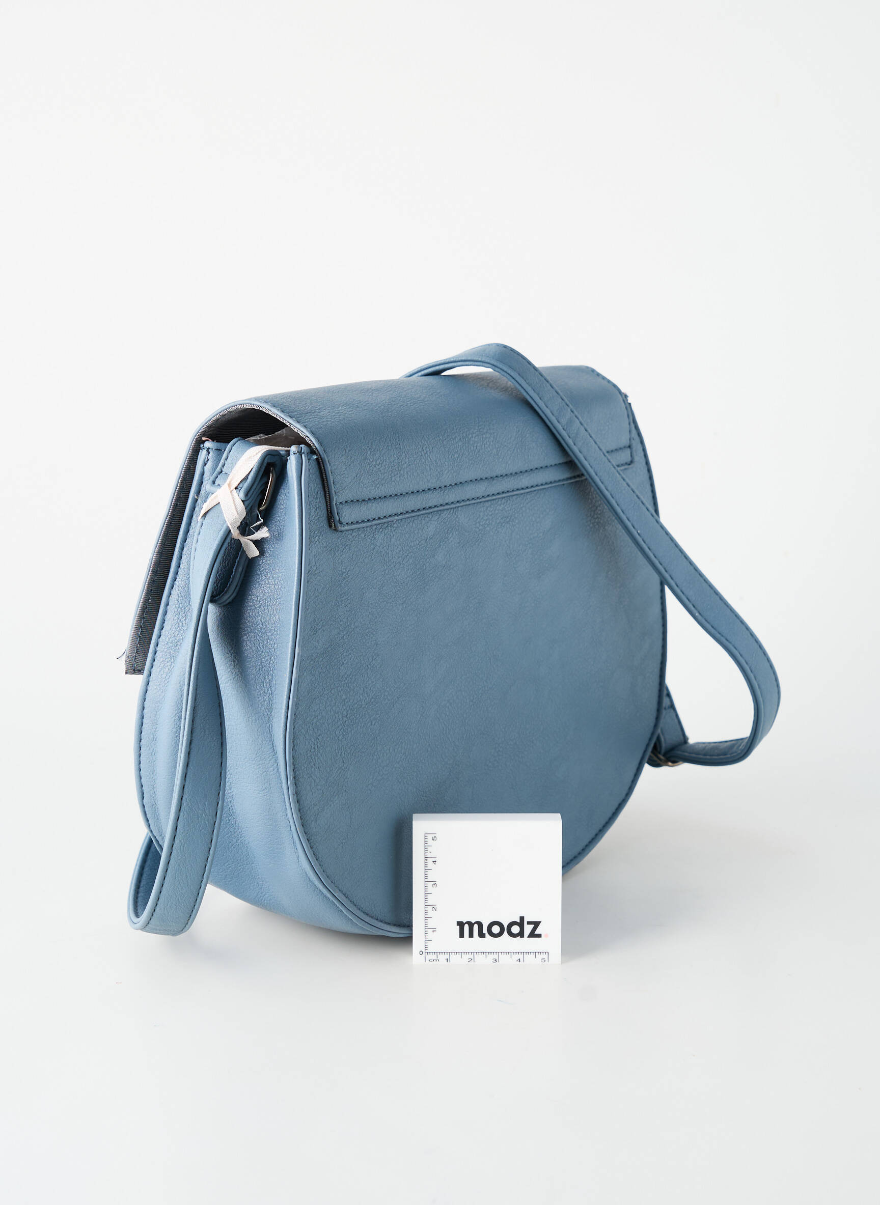Sac cuir grainé forme rectangulaire bleu LOLLIPOPS femme